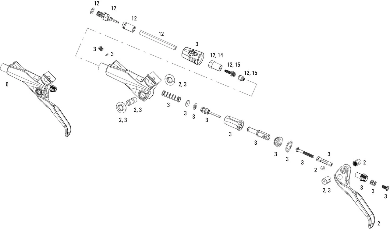 SRAM Ersatzteile X0 (2013-2016) Bremshebel Aluminium 3 SRAM Ersatzteile X0 (2013-2016) Bremshebel Aluminium