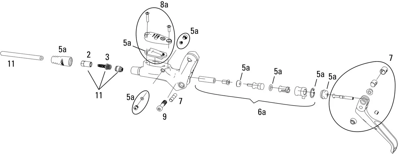 AVID Ersatzteile Juicy 5 Bremshebel (2007) 3 AVID Ersatzteile Juicy 5 Bremshebel (2007)