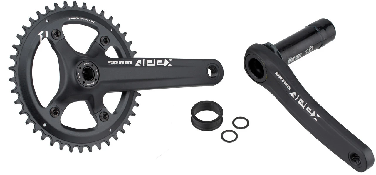 SRAM Apex 1 BB30 1x10-/1x11-fach, 110 Mm Kurbelgarnitur 6 SRAM Apex 1 BB30 1x10-/1x11-fach, 110 Mm Kurbelgarnitur – Bild 4