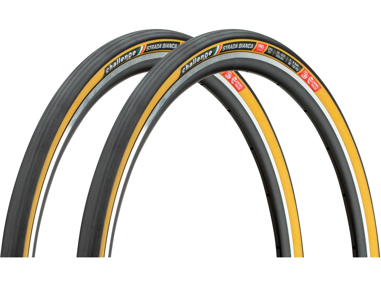 Challenge Strada Bianca Pro 28" Faltreifen 2er-Set 3 Challenge Strada Bianca Pro 28" Faltreifen 2er-Set