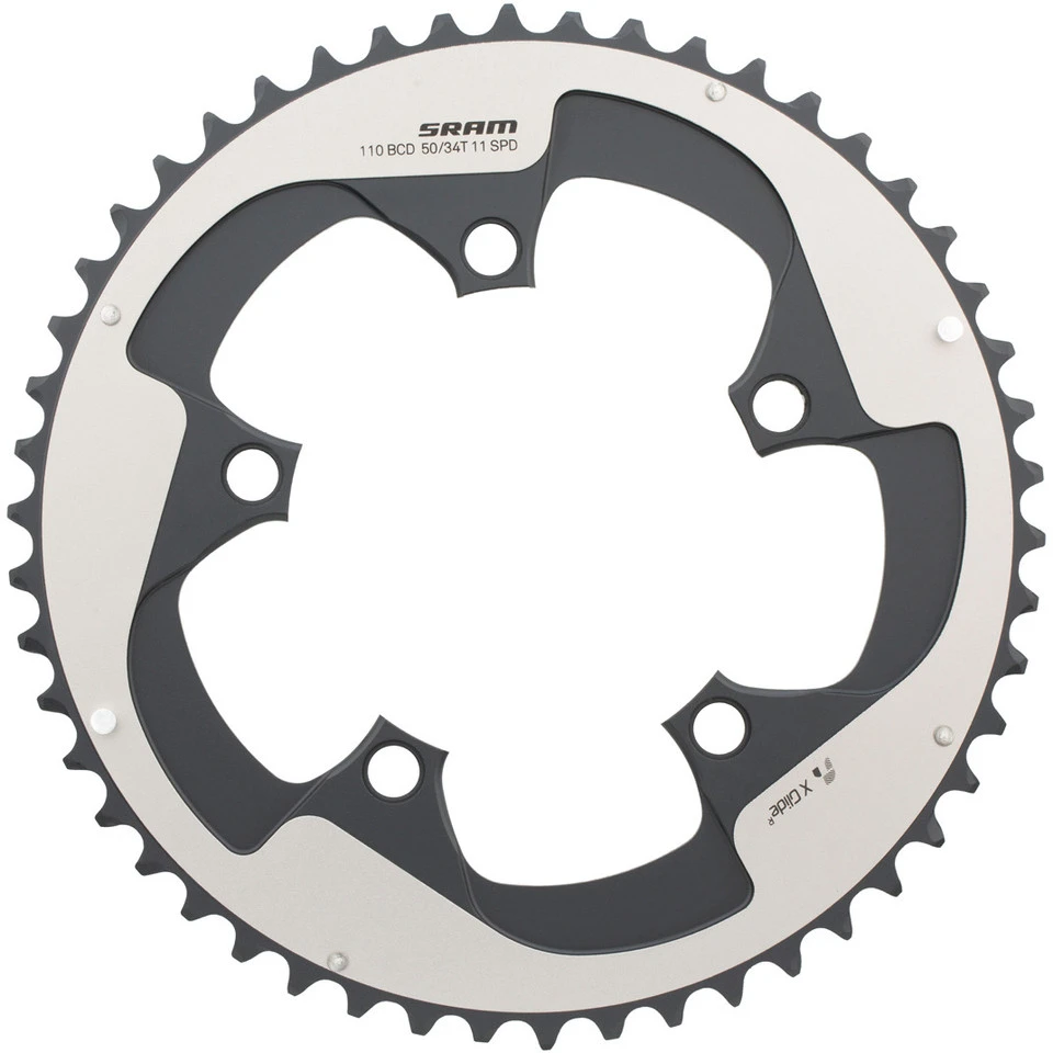 SRAM Kettenblatt Road X-Glide Yaw, 5-Arm, 110 Mm Lochkreis 3 SRAM Kettenblatt Road X-Glide Yaw, 5-Arm, 110 Mm Lochkreis