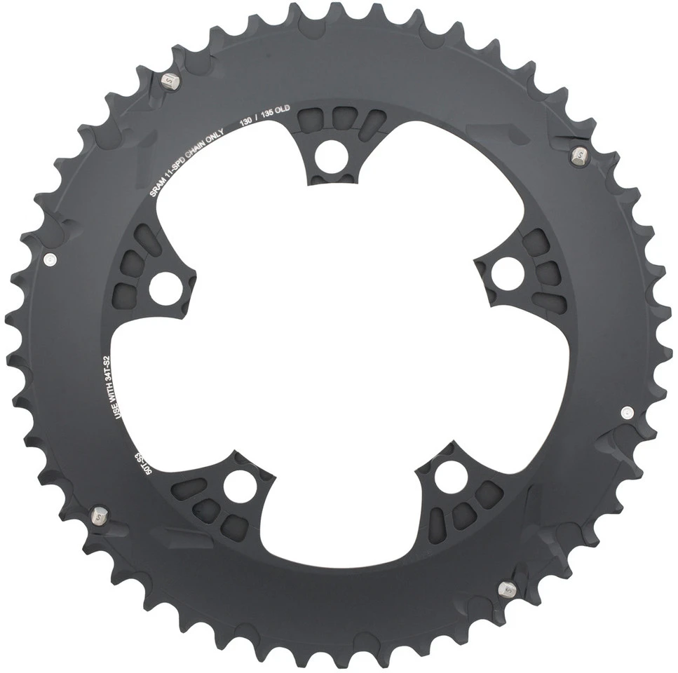 SRAM Kettenblatt Road X-Glide Yaw, 5-Arm, 110 Mm Lochkreis 4 SRAM Kettenblatt Road X-Glide Yaw, 5-Arm, 110 Mm Lochkreis – Bild 2