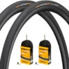 Continental Ultra Sport III 28" Faltreifen 2er-Set + Race Wide Schläuche 28
