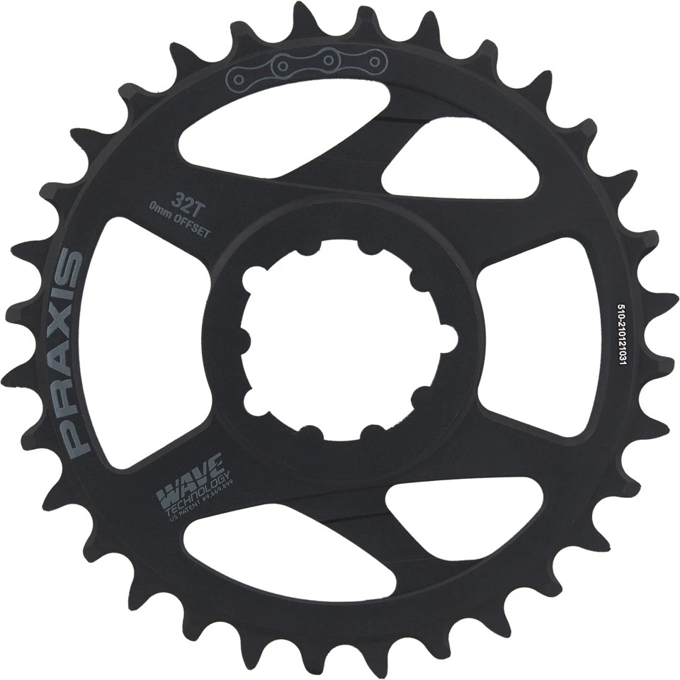 Praxis Works DM 3-Bolt MTB Wave Tech Kettenblatt Direct Mount 0 Mm Offset 3 Praxis Works DM 3-Bolt MTB Wave Tech Kettenblatt Direct Mount 0 Mm Offset