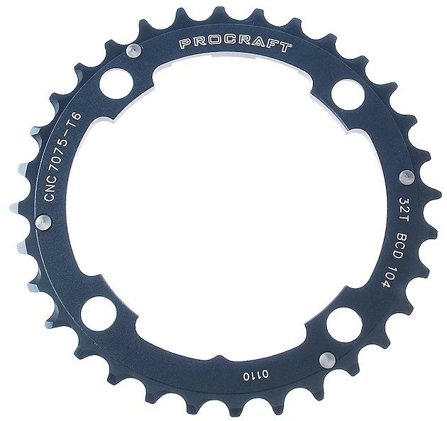 Procraft Kettenblatt 9-fach, 4-Arm, 104/64mm Lochkreis 5 Procraft Kettenblatt 9-fach, 4-Arm, 104/64mm Lochkreis – Bild 3